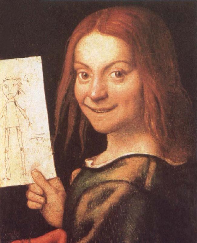 CAROTO, Giovanni Francesco Red-Headed Youth Holding a Drawing oil painting picture